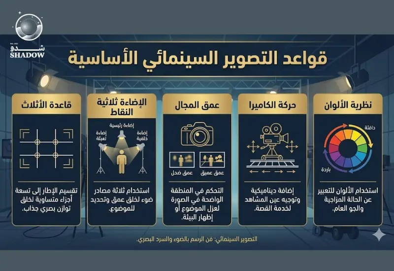 ما هي مبادئ التصوير السينمائي؟ - شدو للإنتاج الفني