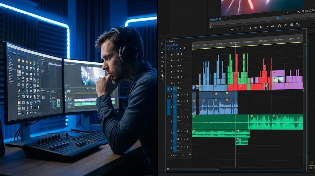 الفرق بين المونتير والمونتاج