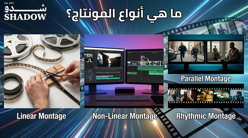 ما هي أنواع المونتاج؟