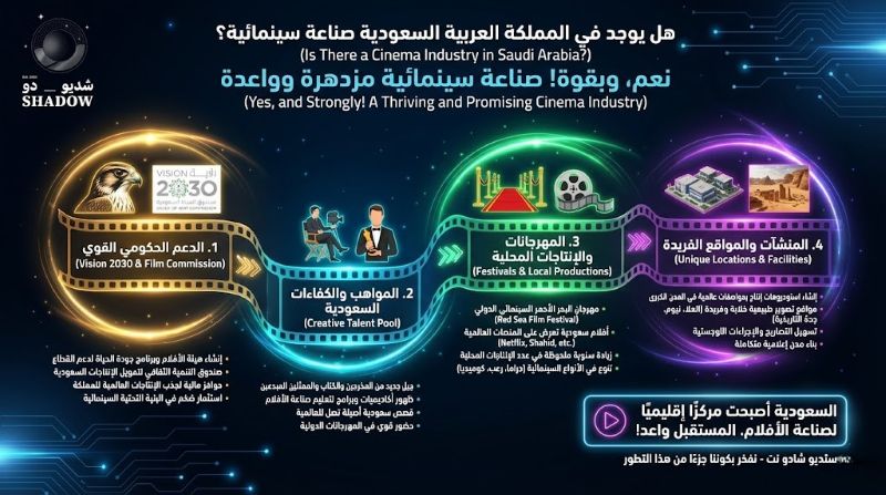هل يوجد في المملكة العربية السعودية صناعة سينمائية؟